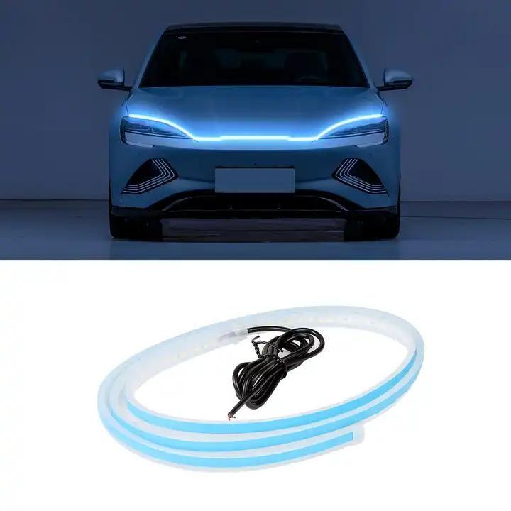 Universal Flexible Car LED Hood Strip Light – White Glow y0bpmp-za