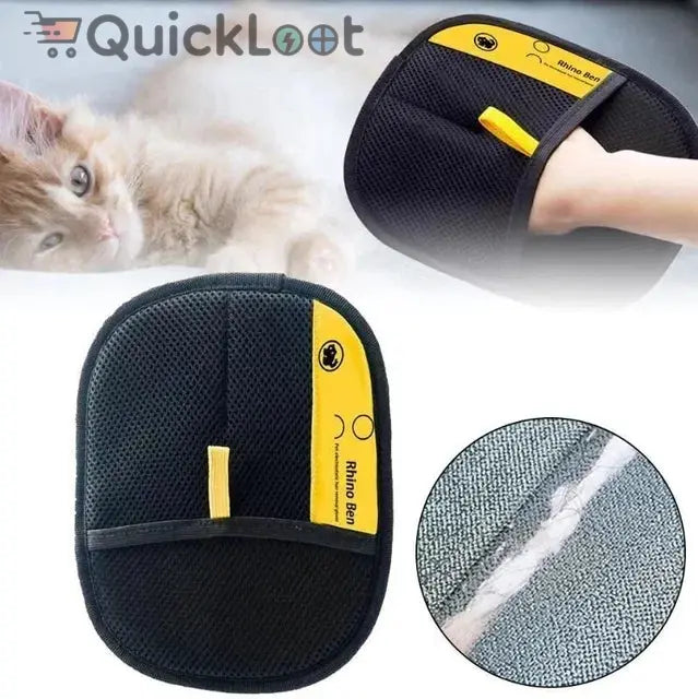 Pet Hair Removal Glove – Gentle Grooming & Deshedding Mitt for Dogs & Cats 25544