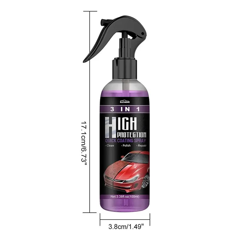 3 in 1 Car Spray – Cleaner, Polish & Protectant for All Car Surfaces     ( BUY 1 GET 1 FREE )