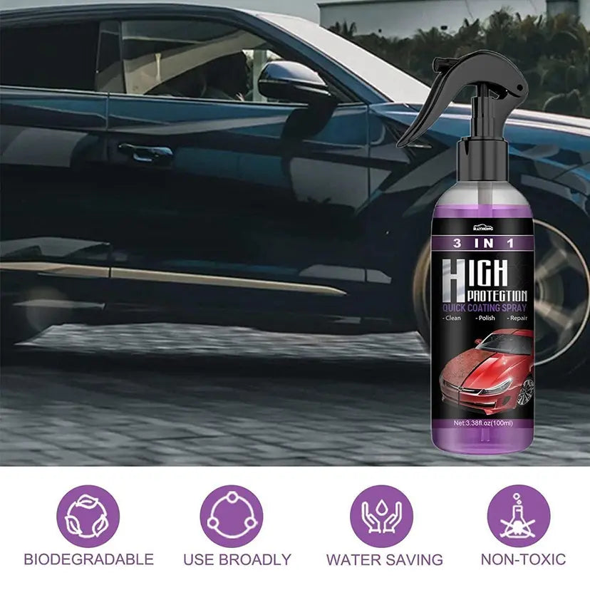 3 in 1 Car Spray – Cleaner, Polish & Protectant for All Car Surfaces     ( BUY 1 GET 1 FREE )