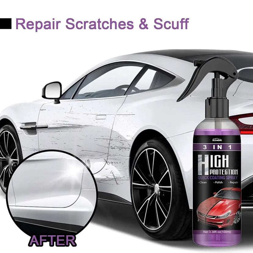 3 in 1 Car Spray – Cleaner, Polish & Protectant for All Car Surfaces     ( BUY 1 GET 1 FREE )