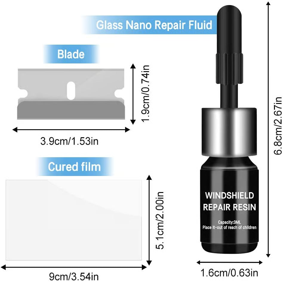 Car Windshield Crack Repair Kit