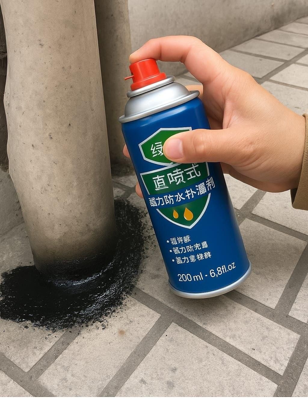 Leak Proof Sealer Spray Leakage Repair Waterproof Spray for Leakage Roof Waterproof Sealant Spray Rubber Paint for Waterproofing Spray Water Leakage Spray Paint Waterproof Leak Filler (Black, 150ml) y0bpmp-za