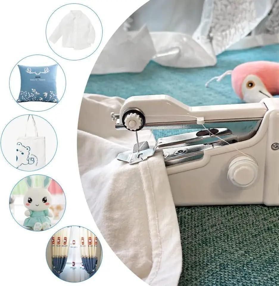 Stitch Handheld Cordless Portable White Sewing Machine y0bpmp-za