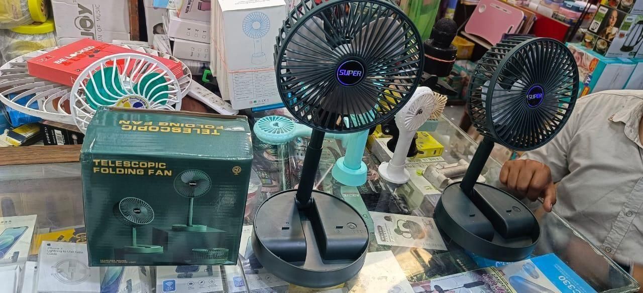 Adjustable Height Telescopic Rechargeable Standing Fan Rechargeable Pedestal Fan y0bpmp-za