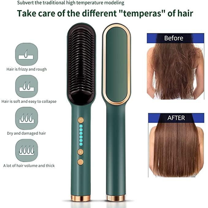 Professional Electric Hair Straightener Comb Brush y0bpmp-za