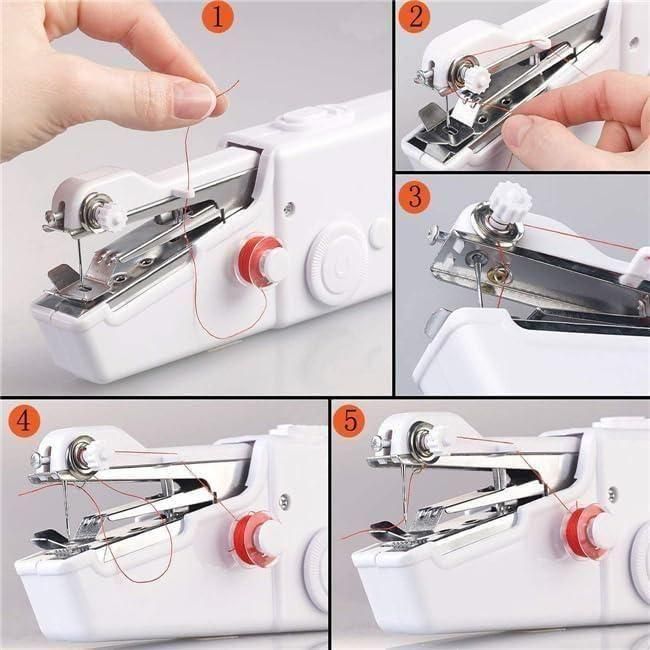 Stitch Handheld Cordless Portable White Sewing Machine y0bpmp-za