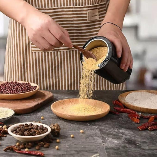 4-Blade Electric Coffee & Spice Grinder – Stainless Steel Portable Mixer for Masala, Herbs, Dry Spices & Nuts – Push Button Control, Compact & Durable for Home Kitchen y0bpmp-za