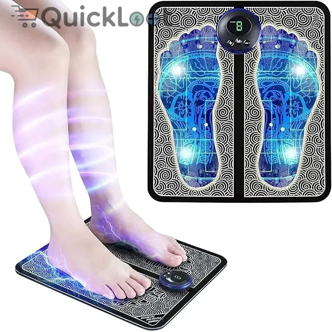 Foot Massager Pain Relief – Wireless Electric EMS Massage Machine Mat 19229