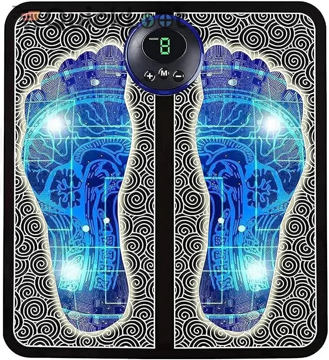 Foot Massager Pain Relief – Wireless Electric EMS Massage Machine Mat 19229