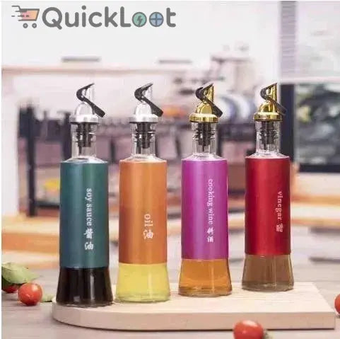 Oil Dispenser Bottle – Automatic Opening & Closing Glass Oil Pot (Leakproof, Pack of 1) 22927