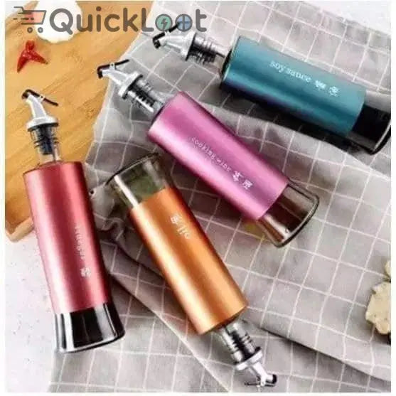 Oil Dispenser Bottle – Automatic Opening & Closing Glass Oil Pot (Leakproof, Pack of 1) 22927