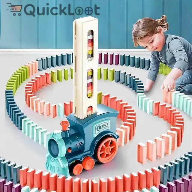 Train Toy for Kids – Educational Domino Stacking Game with Light & Sound (3-7 Years) 26041