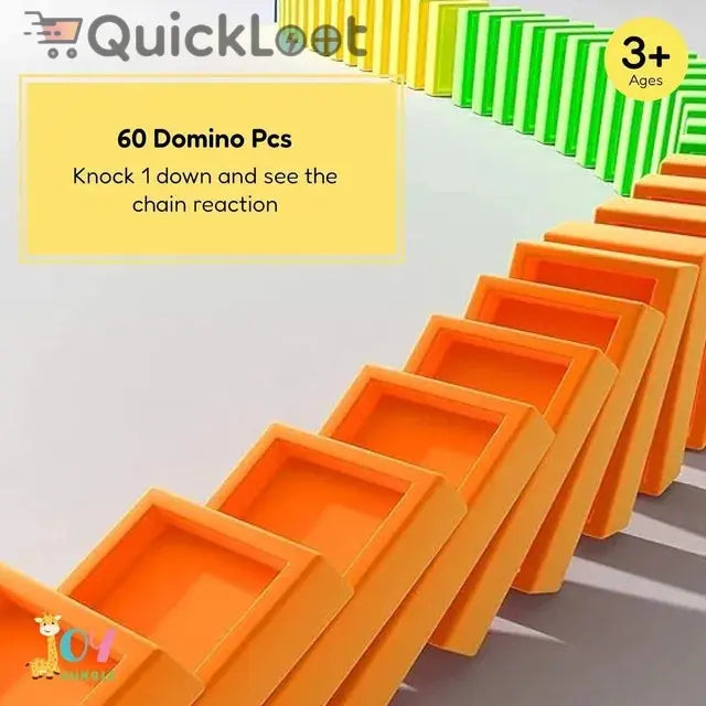 Train Toy for Kids – Educational Domino Stacking Game with Light & Sound (3-7 Years) 26041