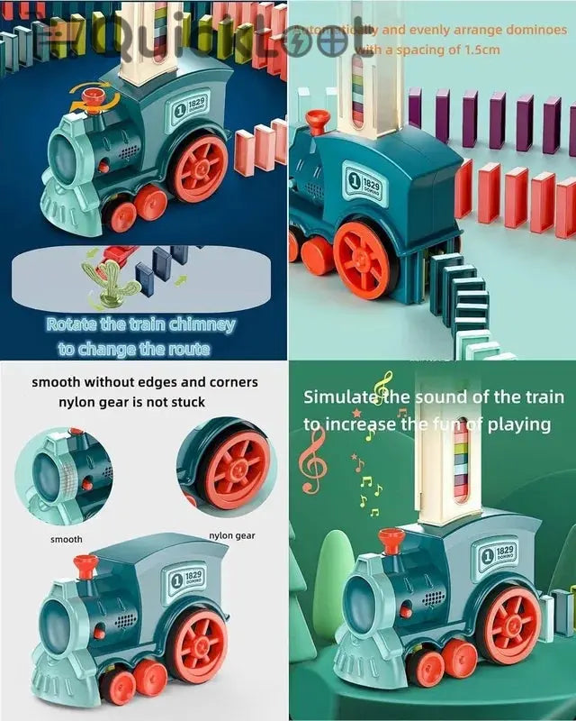 Train Toy for Kids – Educational Domino Stacking Game with Light & Sound (3-7 Years) 26041
